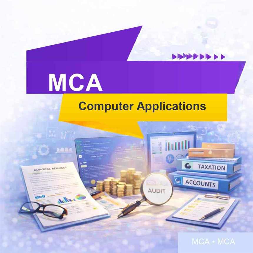 MCA Computer Applications course artwork